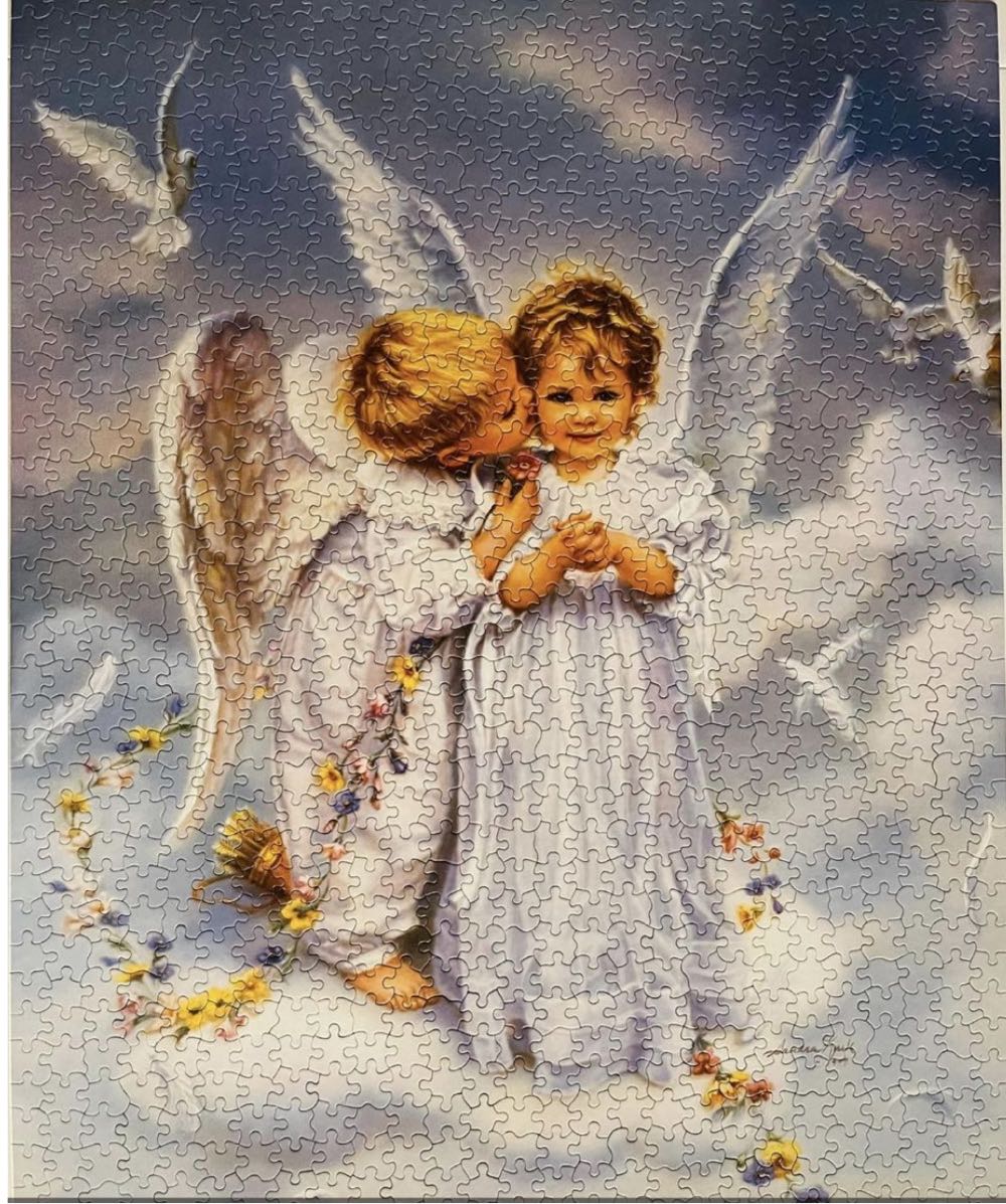 Angel Kisses - White Mountain Puzzles puzzle collectible [Barcode 724819248049] - Main Image 4