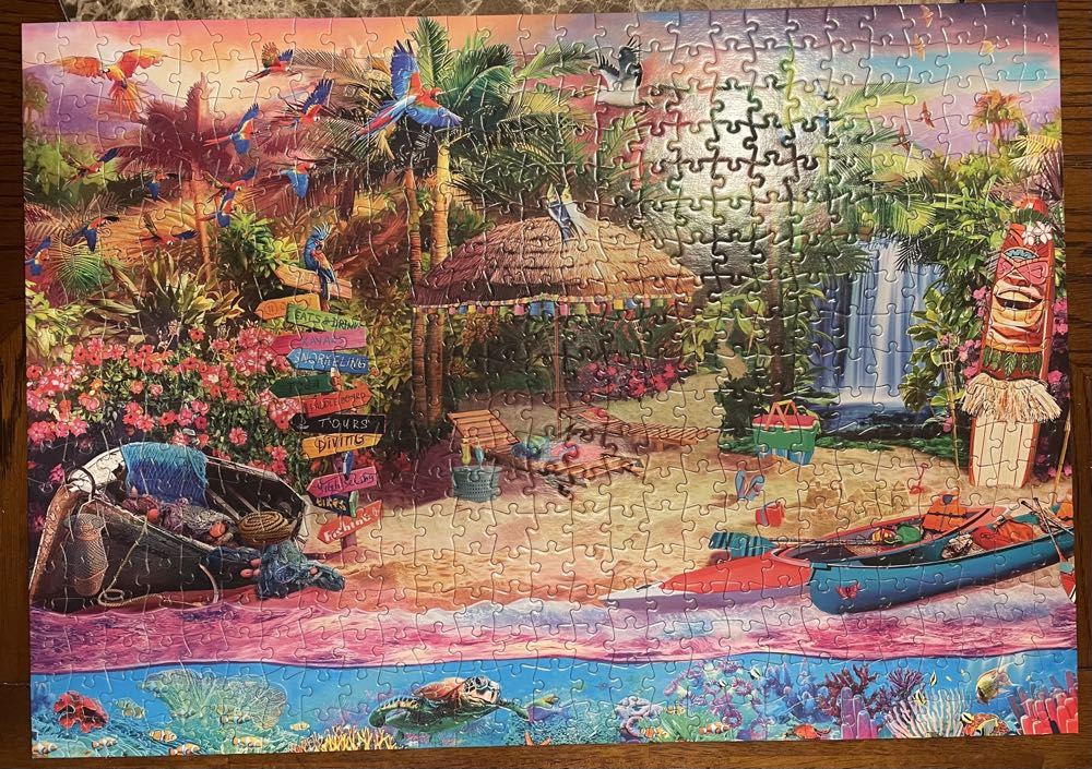 Tropical Island Holiday - Buffalo puzzle collectible [Barcode 079346037971] - Main Image 3
