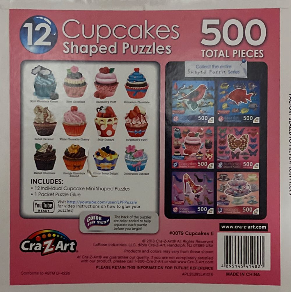 Cupcakes II - CraZArt puzzle collectible [Barcode 4895145414821] - Main Image 2