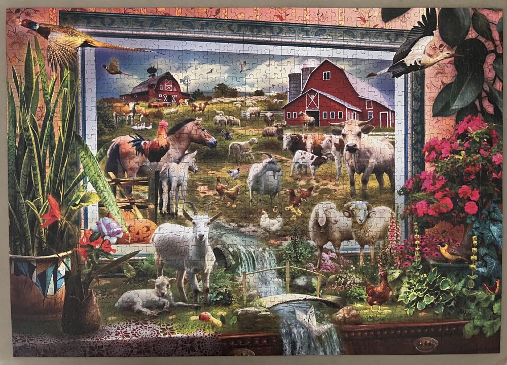 Magic Farm Painting - Bluebird Puzzle puzzle collectible [Barcode 3663384700293] - Main Image 2