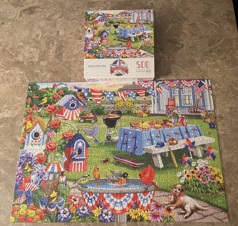Sold - Backyard BBQ - Buffalo Games puzzle collectible [Barcode 079346332045] - Main Image 2