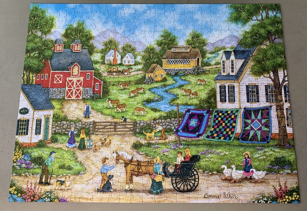 Roadside Gossip - Master Pieces puzzle collectible [Barcode 705988316821] - Main Image 2