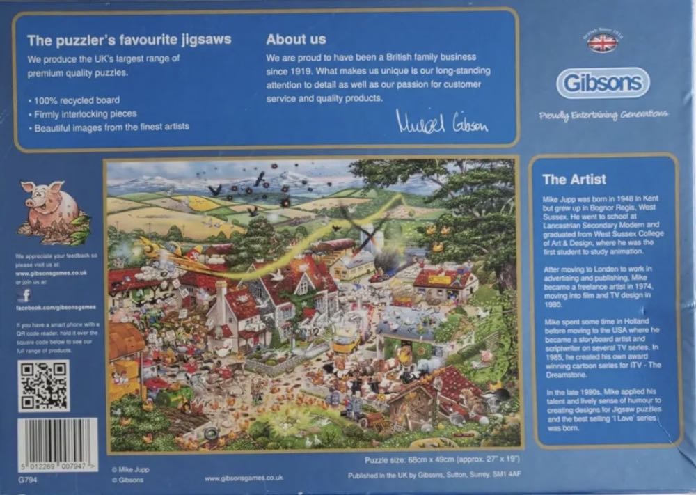 I Love  The Farmyard - Gibsons 🇬🇧 puzzle collectible [Barcode 5012269007947] - Main Image 4