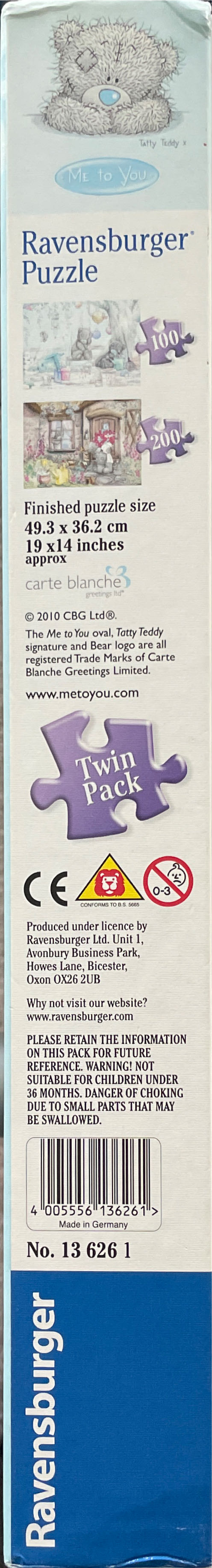Me to You - Tatty Teddy (Twin Pack) B - Ravensburger puzzle collectible [Barcode 4005556136261] - Main Image 2