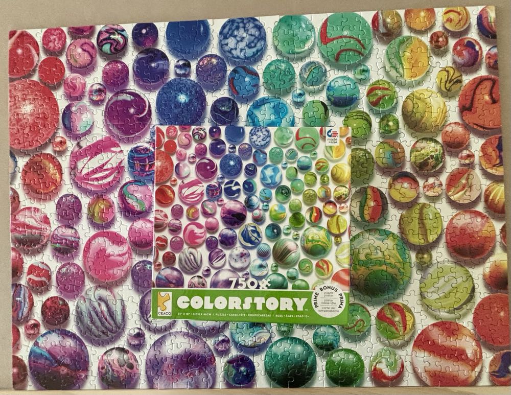 LARS: Colorstory - Rainbow Marbles - Ceaco puzzle collectible [Barcode 021081291835] - Main Image 4
