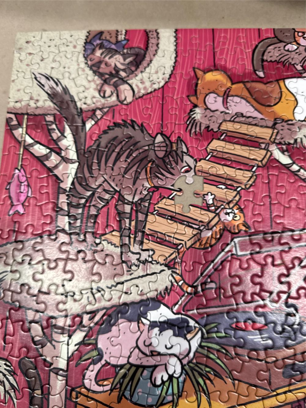 Crazy Cat Guy - Ceaco puzzle collectible [Barcode 021081291880] - Main Image 3