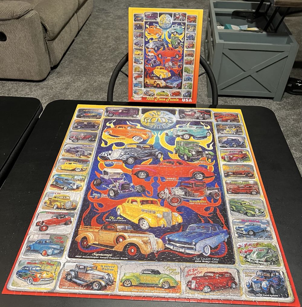 Hot Rods-GIFTED - White Mountain Puzzles puzzle collectible [Barcode 724819250189] - Main Image 3