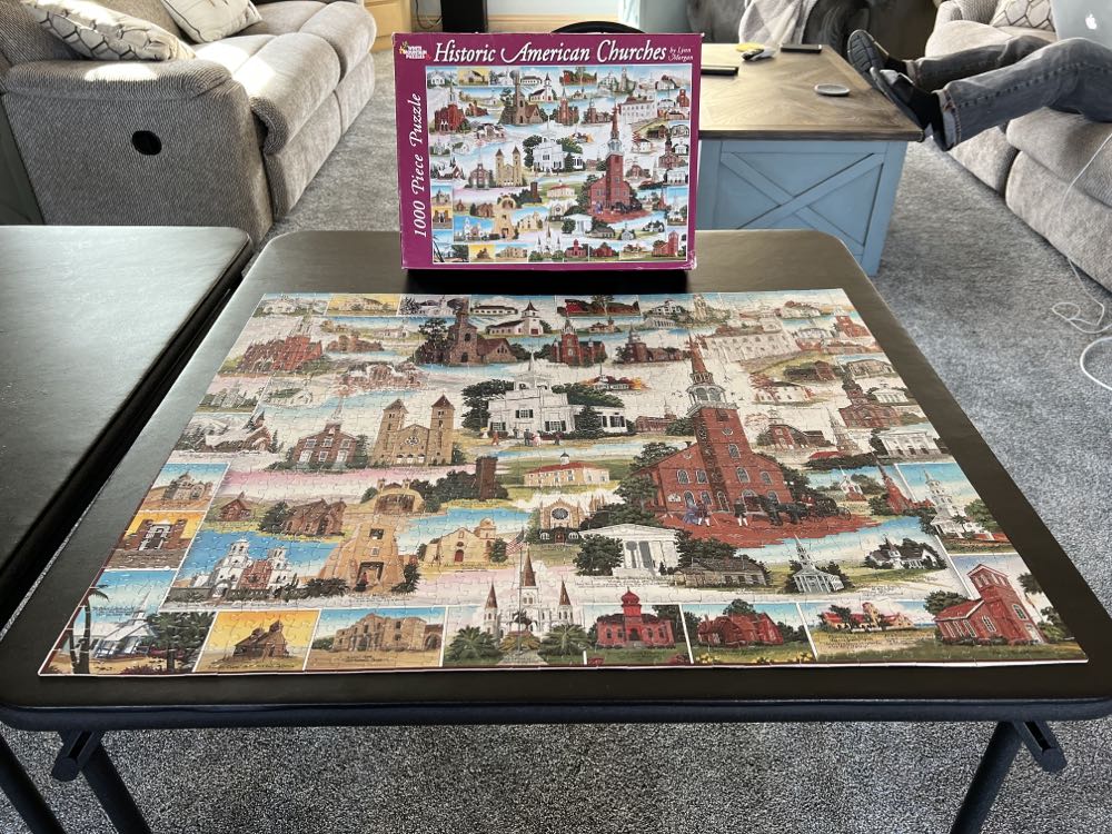 ZZ - Historic American Churches (SOLD) - White Mountain Puzzles puzzle collectible [Barcode 724819248001] - Main Image 2