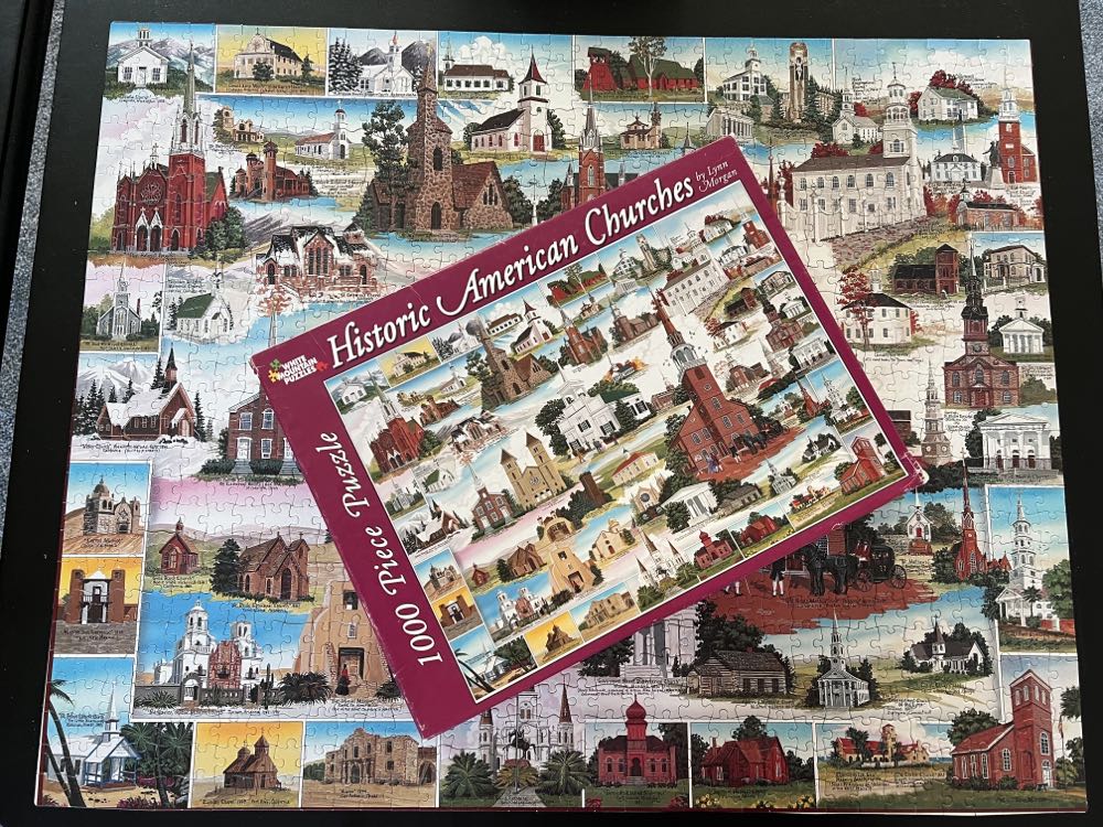 ZZ - Historic American Churches (SOLD) - White Mountain Puzzles puzzle collectible [Barcode 724819248001] - Main Image 3