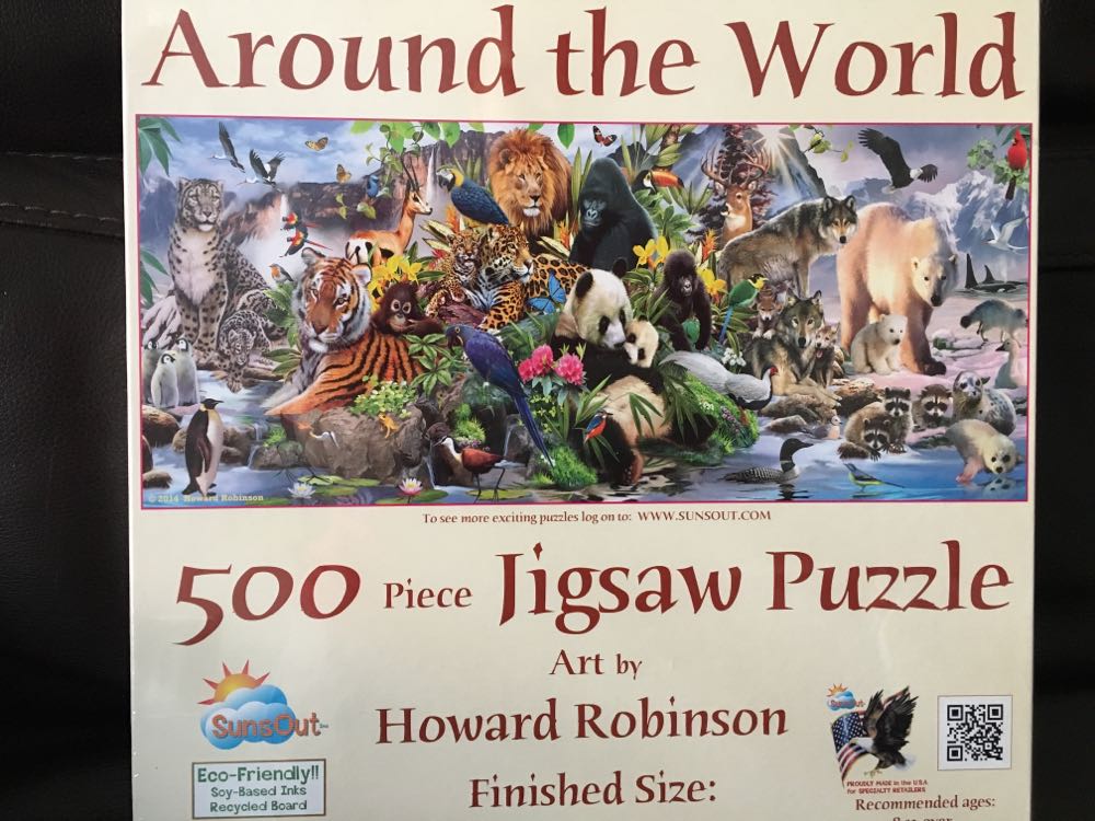 Around The World - SunsOut puzzle collectible [Barcode 796780593947] - Main Image 3