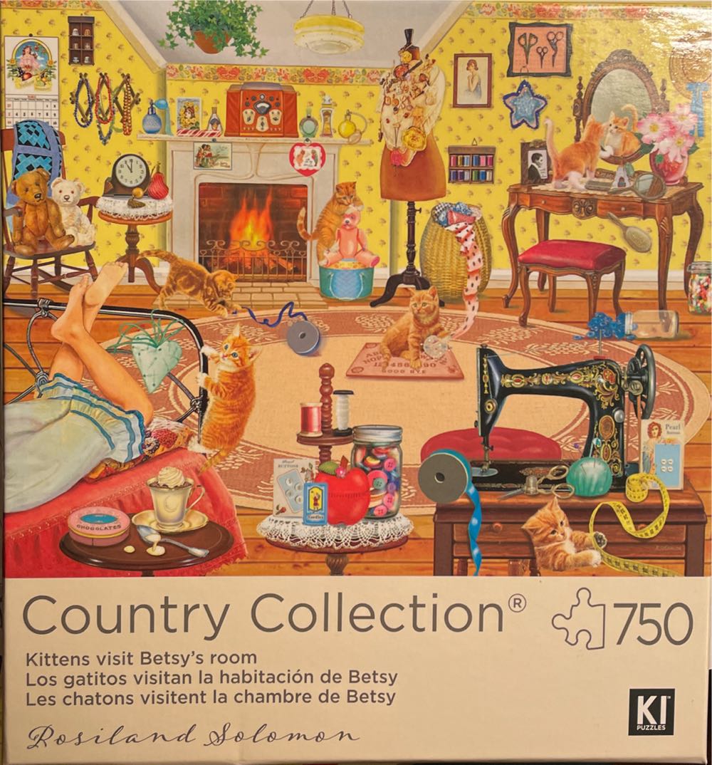 Kittens Visit Betsy’s Room. - KI Puzzles puzzle collectible [Barcode 773392024397] - Main Image 2