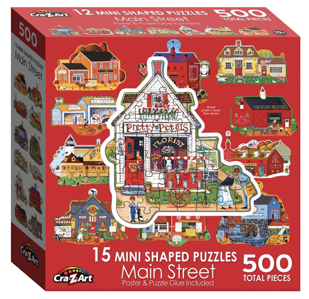 Christmas Houses On Main Street - Cra-Z-Art puzzle collectible [Barcode 4895145422680] - Main Image 2