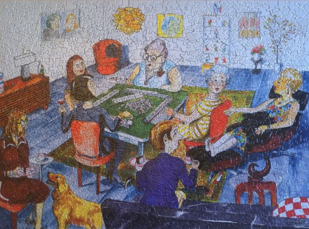 Mah Jongg Meet Up - SunsOut 🇺🇸 puzzle collectible [Barcode 796780408104] - Main Image 3