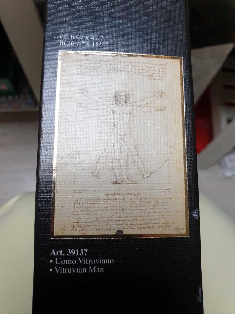Clementoni 39137 Jigsaw Puzzle 1000 Pieces Vitruvian Man By Leonardo Da Vinci - Clementoni puzzle collectible [Barcode 8005125391370] - Main Image 2