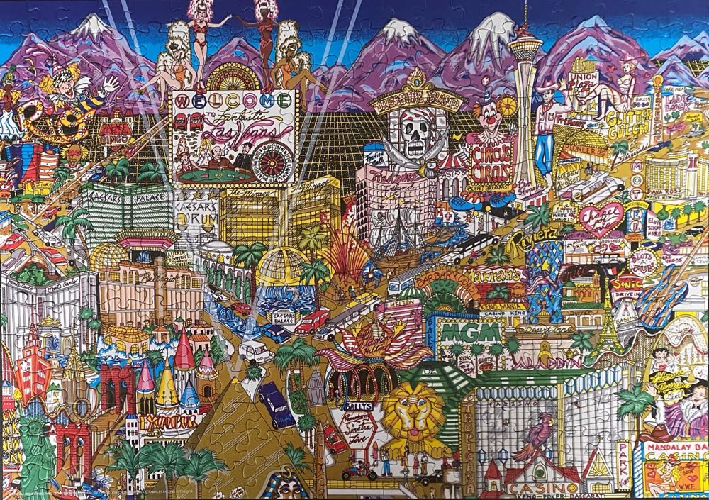 0073 TCG Toys: Welcome To Fabulous Las Vegas - TCG Toys puzzle collectible [Barcode 686141102621] - Main Image 2