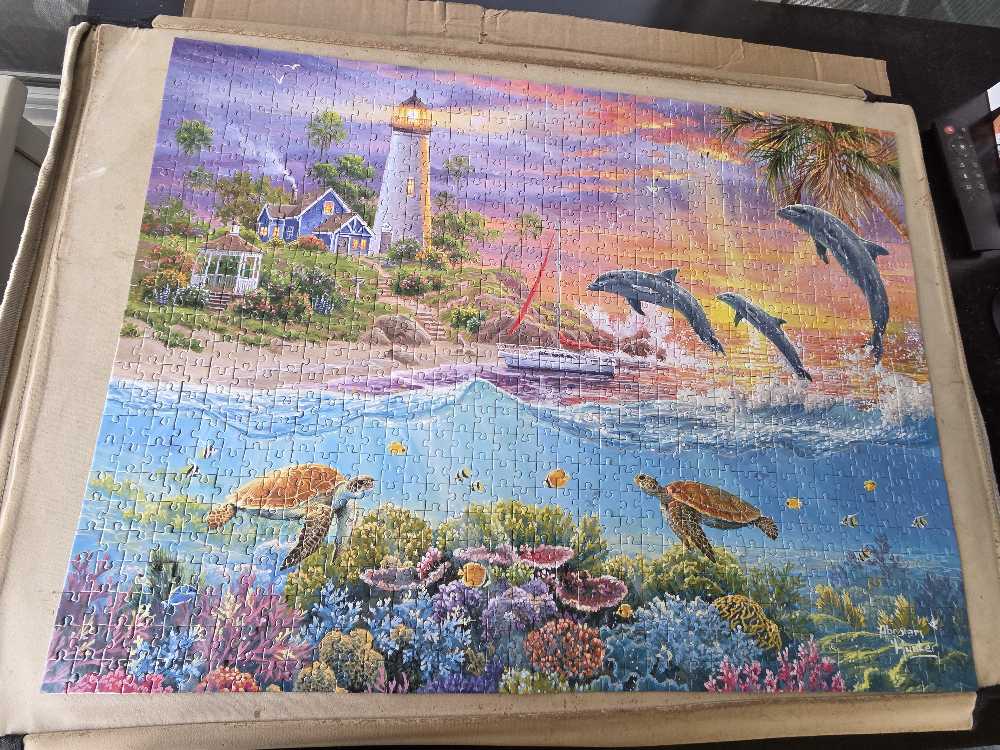 Catching Rays Lighthouse - CraZArt puzzle collectible [Barcode 4895145427968] - Main Image 2