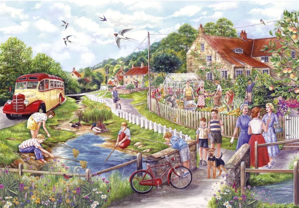 Summer By The Stream - Gibsons puzzle collectible [Barcode 5012269062380] - Main Image 2