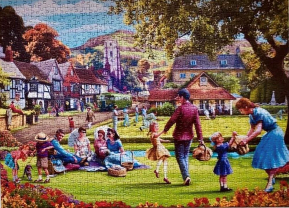 Picnic on the Green - Gibsons 🇬🇧 puzzle collectible [Barcode 5012269061949] - Main Image 3
