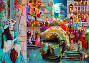 Jungle tijgers/ Tiger Family At The Waterhole