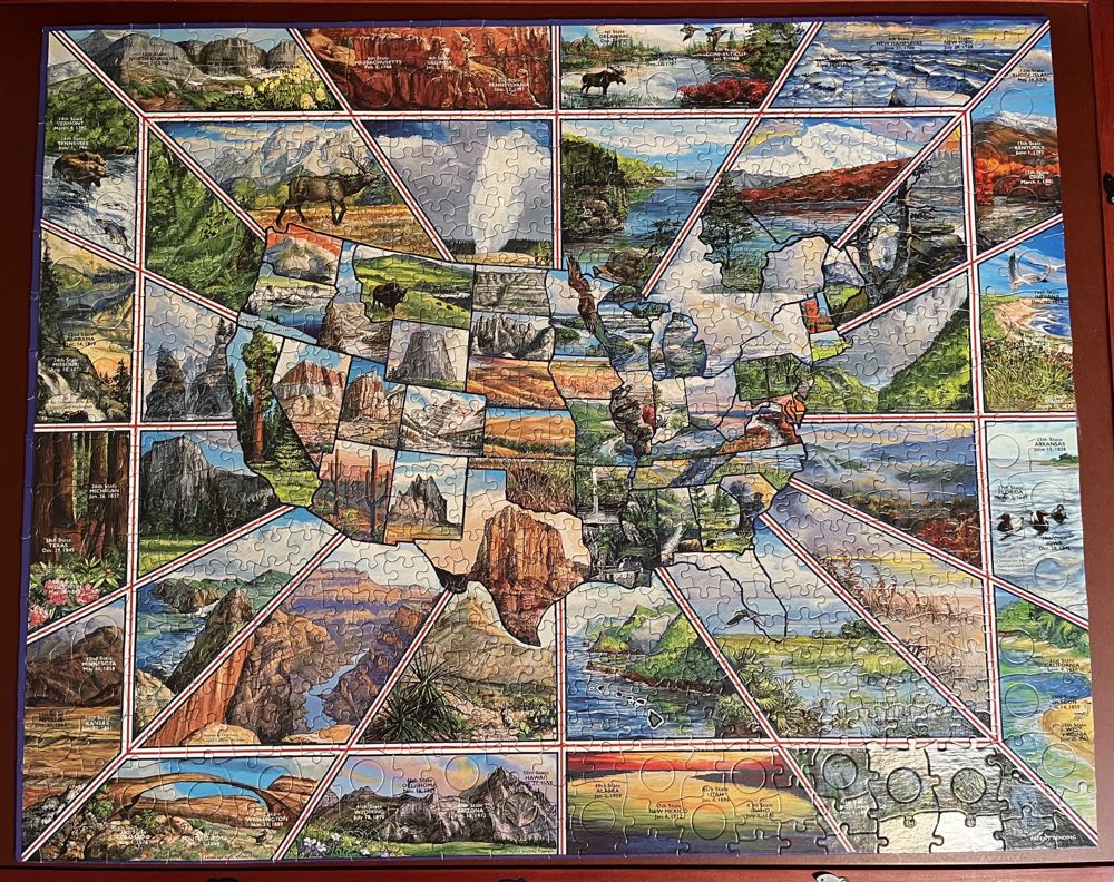 America The Beautiful Coin Collector’s(BB)-TRADED - White Mountain Puzzles puzzle collectible [Barcode 724819247905] - Main Image 2