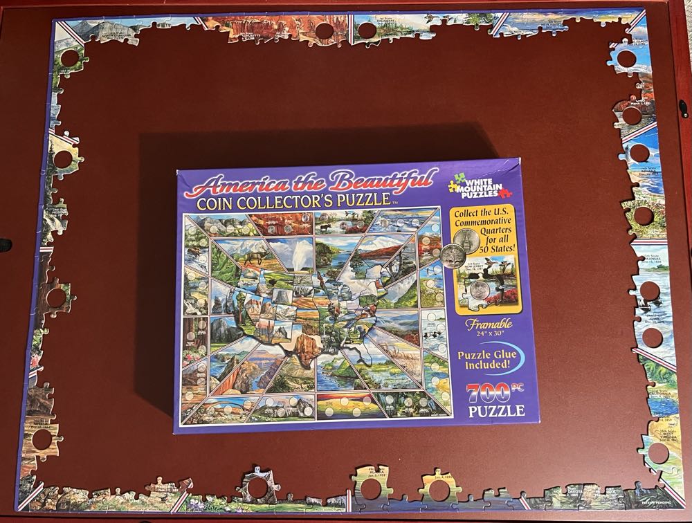 America The Beautiful Coin Collector’s(BB)-TRADED - White Mountain Puzzles puzzle collectible [Barcode 724819247905] - Main Image 4