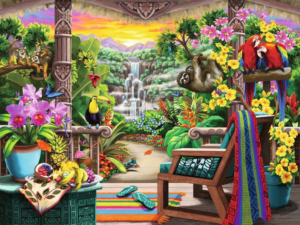 Tropical Retreat - Ravensburger puzzle collectible [Barcode 4005556168026] - Main Image 2