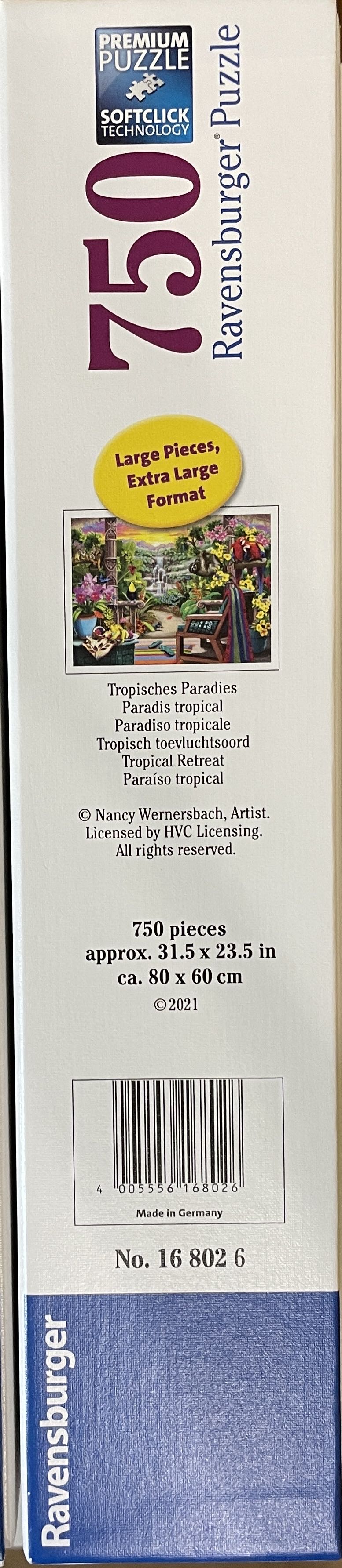 Tropical Retreat - Ravensburger puzzle collectible [Barcode 4005556168026] - Main Image 3