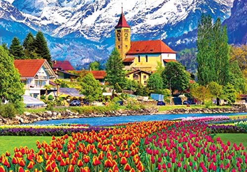 Brienz Town And Flowers Switzerland - Cra Z Art puzzle collectible [Barcode 4895145427692] - Main Image 1