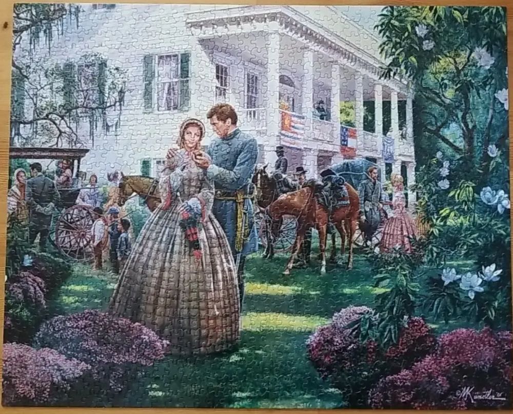 Magnolia Morning - White Mountain puzzle collectible [Barcode 724819257133] - Main Image 2