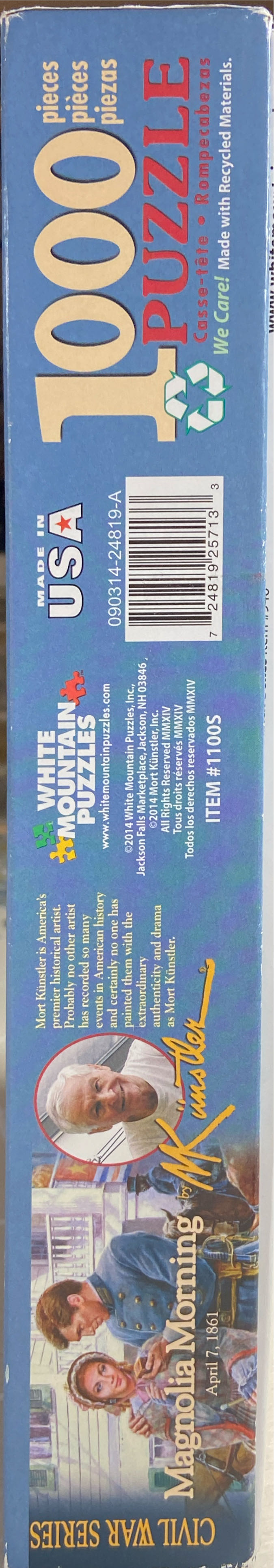 Magnolia Morning - White Mountain puzzle collectible [Barcode 724819257133] - Main Image 3