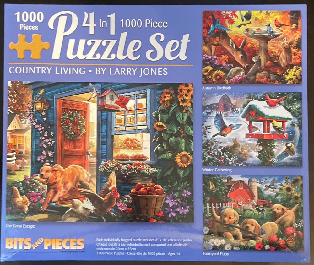 Farmyard Pups - Bits And Pieces puzzle collectible - Main Image 2