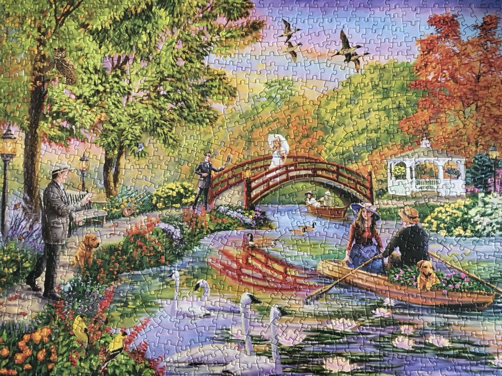 Autumn On The Pond - Bits And Pieces puzzle collectible [Barcode 192949037688] - Main Image 2