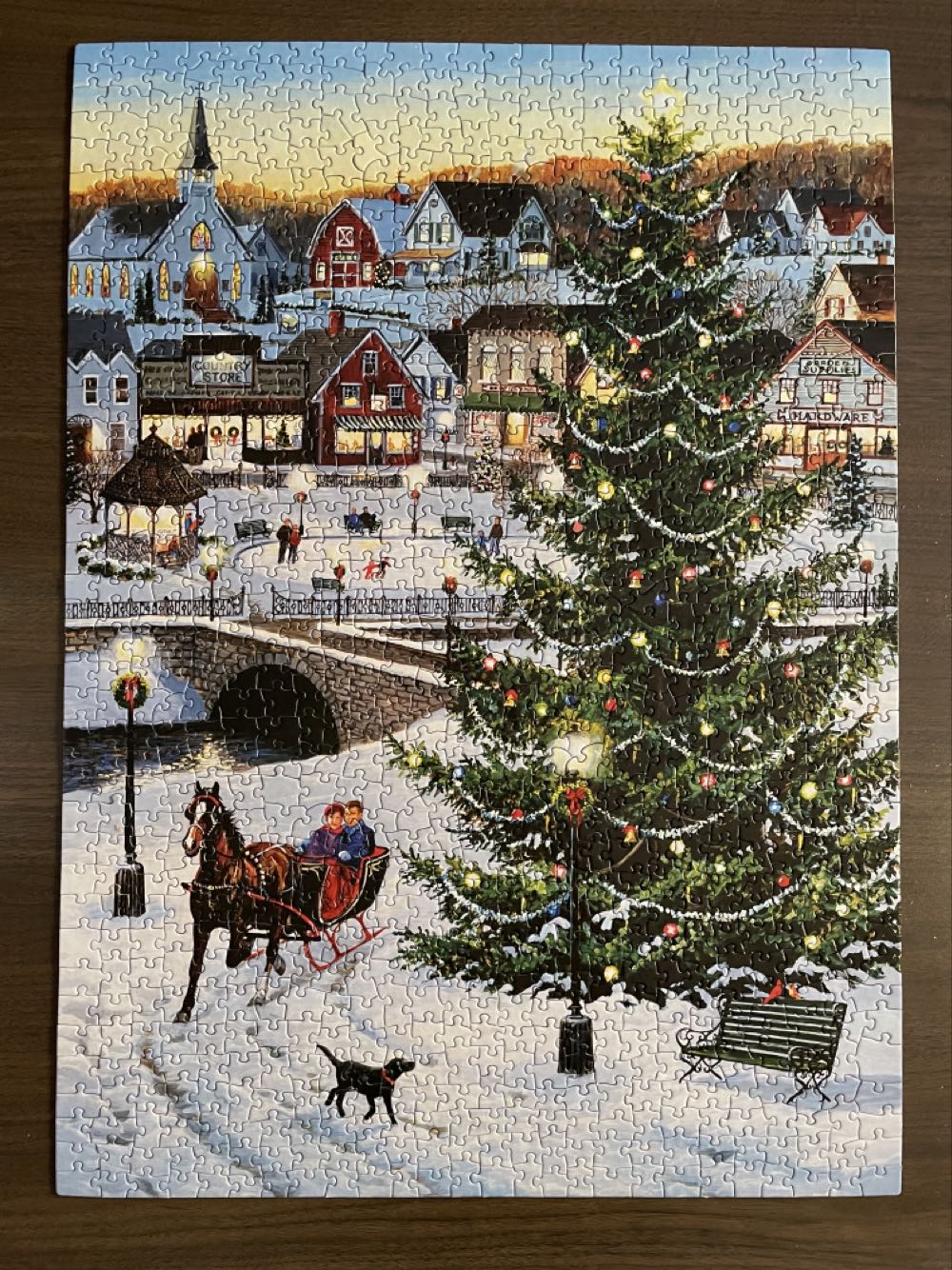 Village Tree - Jack Pine Puzzle Company puzzle collectible [Barcode 625012700481] - Main Image 2