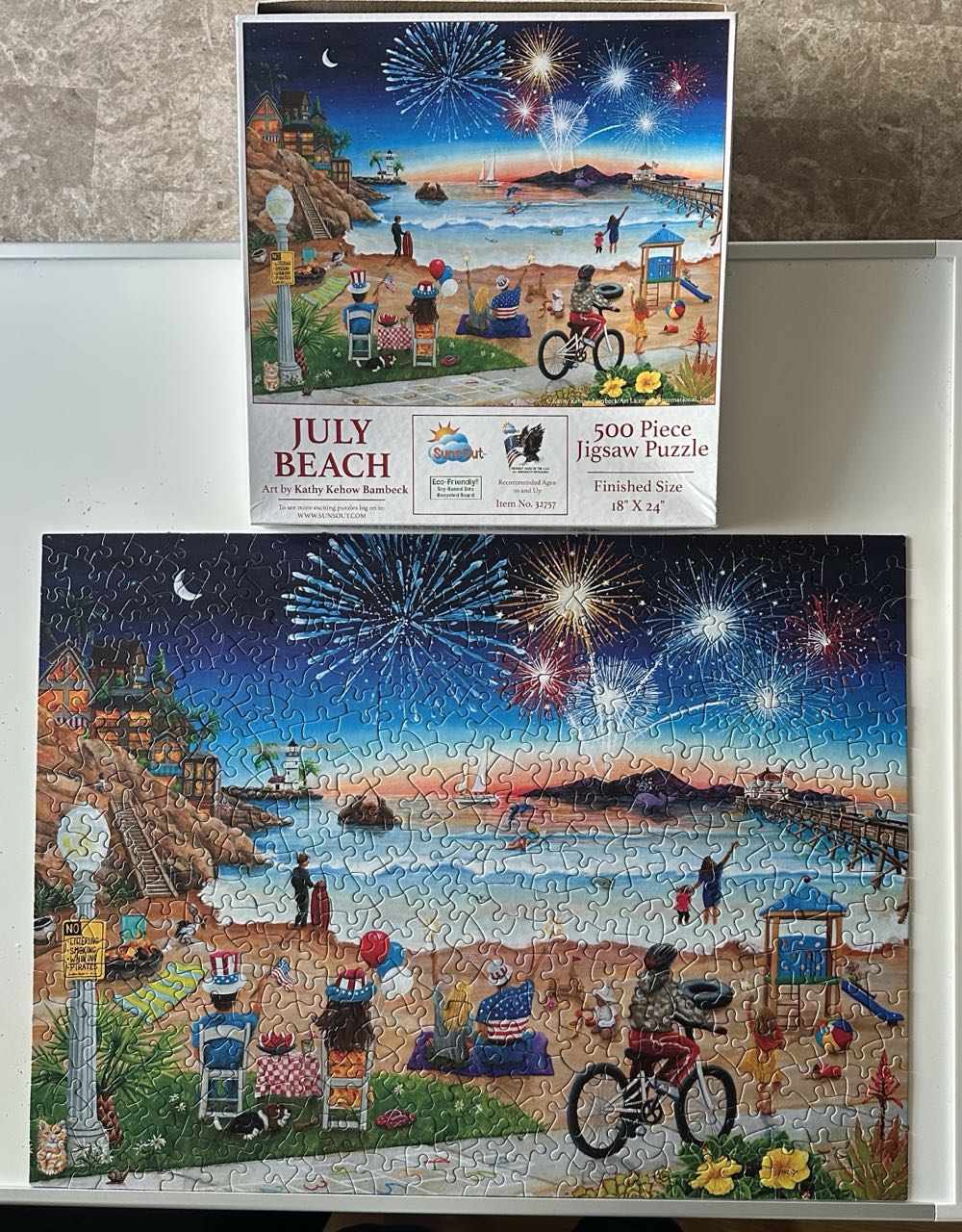 July Beach - SunsOut puzzle collectible [Barcode 796780327573] - Main Image 2