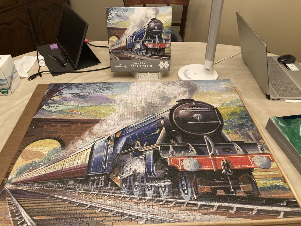 Country Steam Train - Hallmark puzzle collectible [Barcode 763795593514] - Main Image 2