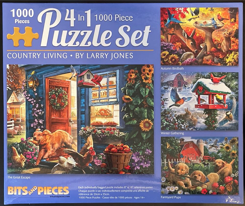 Autumn Birdbath - Bits And Pieces puzzle collectible - Main Image 2