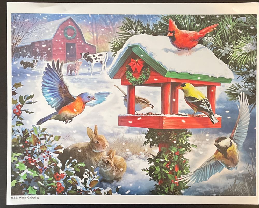 Winter Gathering - Bits And Pieces puzzle collectible - Main Image 1