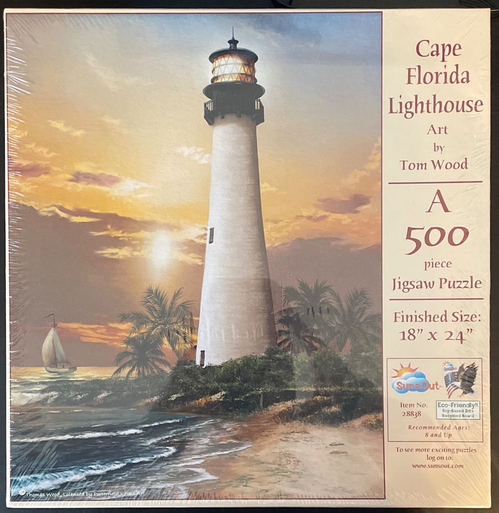 Cape Florida Lighthouse - SunsOut puzzle collectible [Barcode 796780288386] - Main Image 2