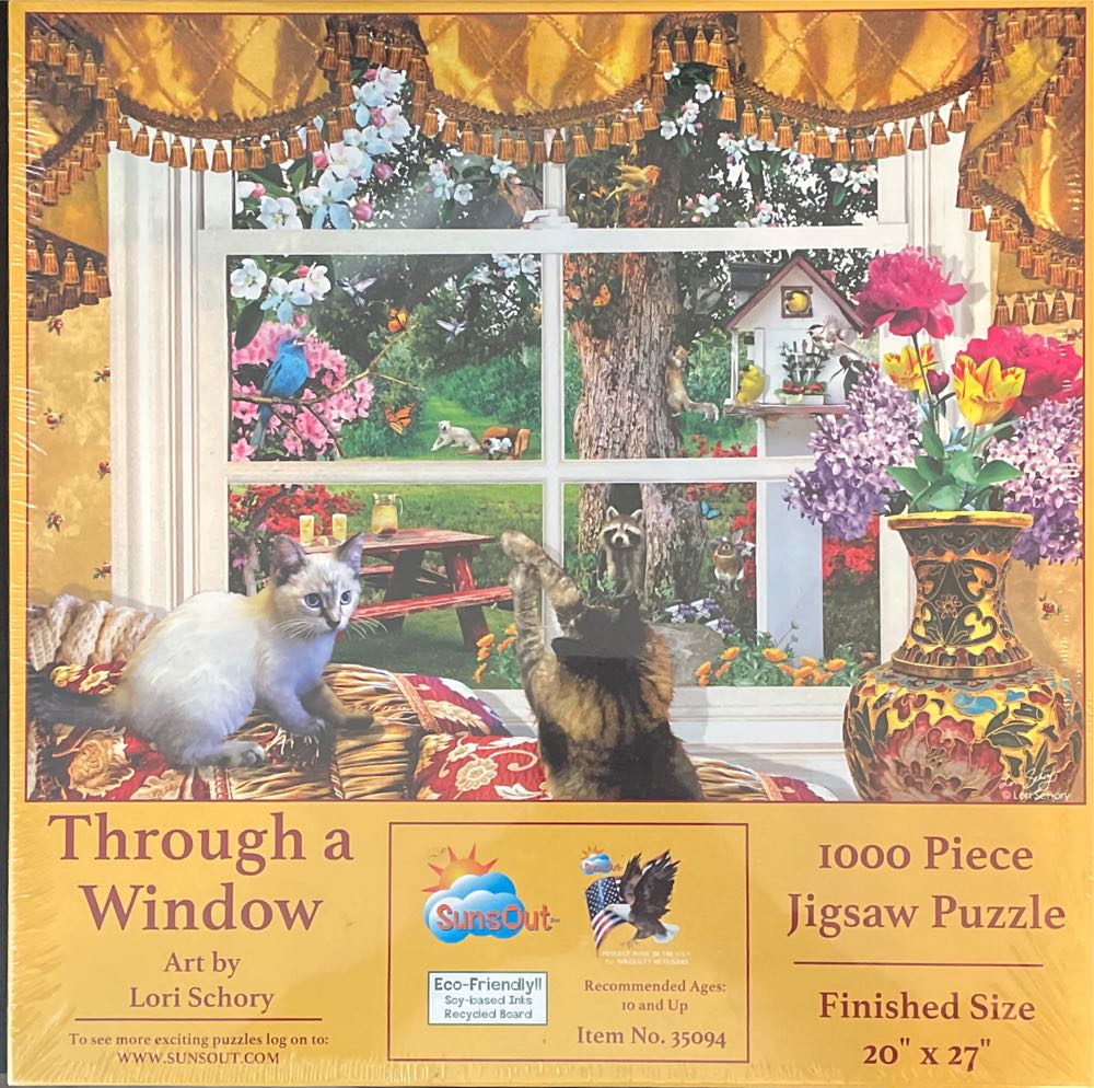 Through A Window - SunsOut puzzle collectible [Barcode 796780350946] - Main Image 2