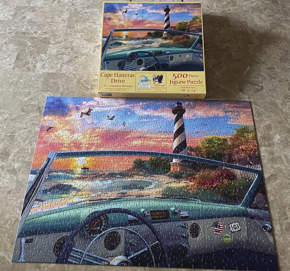Cape Hatteras Drive  - From Cheryl - SunsOut puzzle collectible [Barcode 796780500808] - Main Image 2