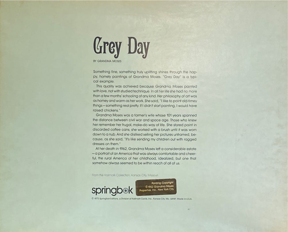 Grey Day - Springbok puzzle collectible - Main Image 2