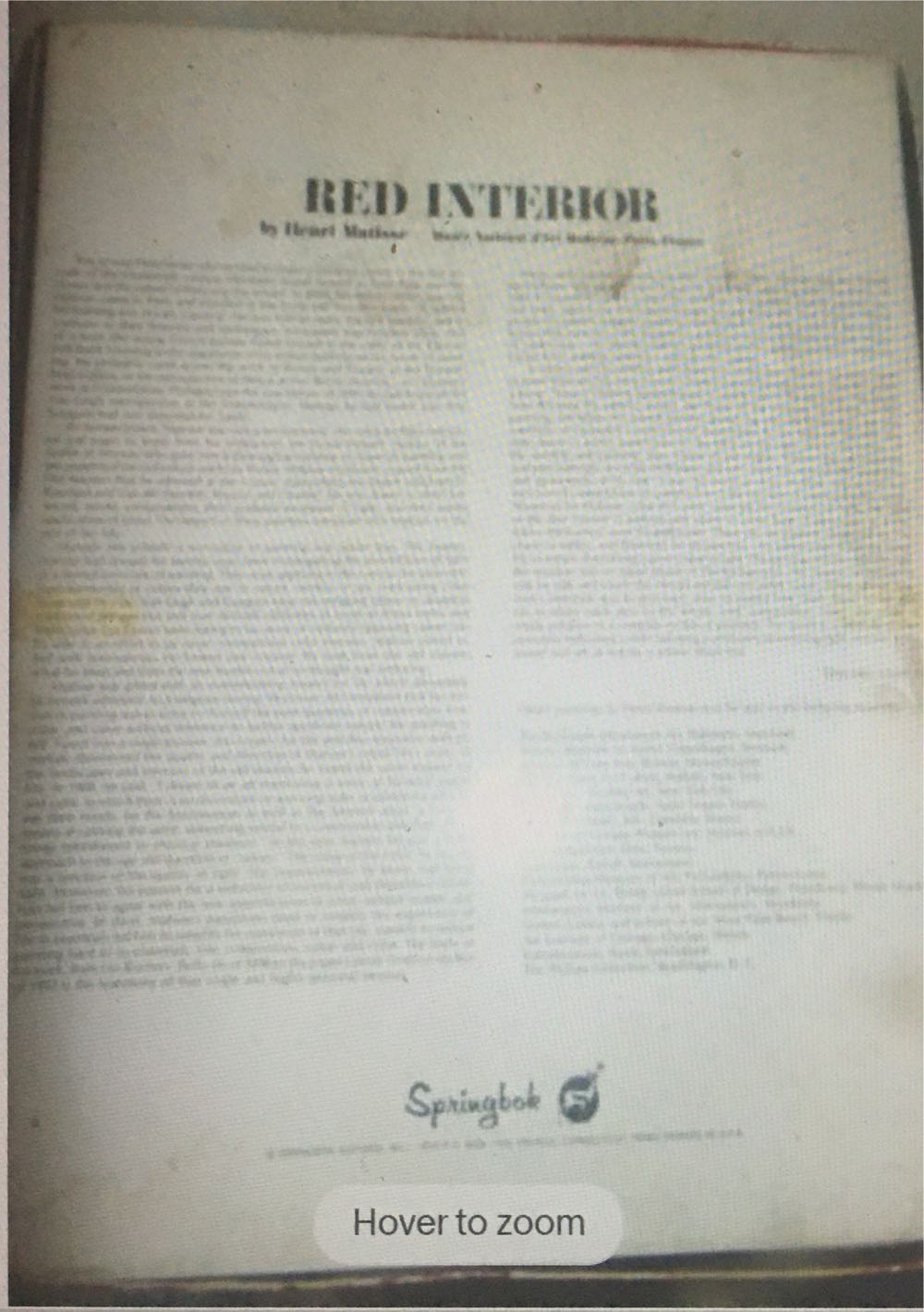 Red Interior - Springbok puzzle collectible - Main Image 2