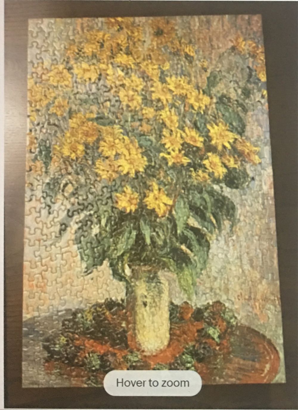 Vase of Chrysanthemums & Vase of Flowers - Springbok puzzle collectible - Main Image 4