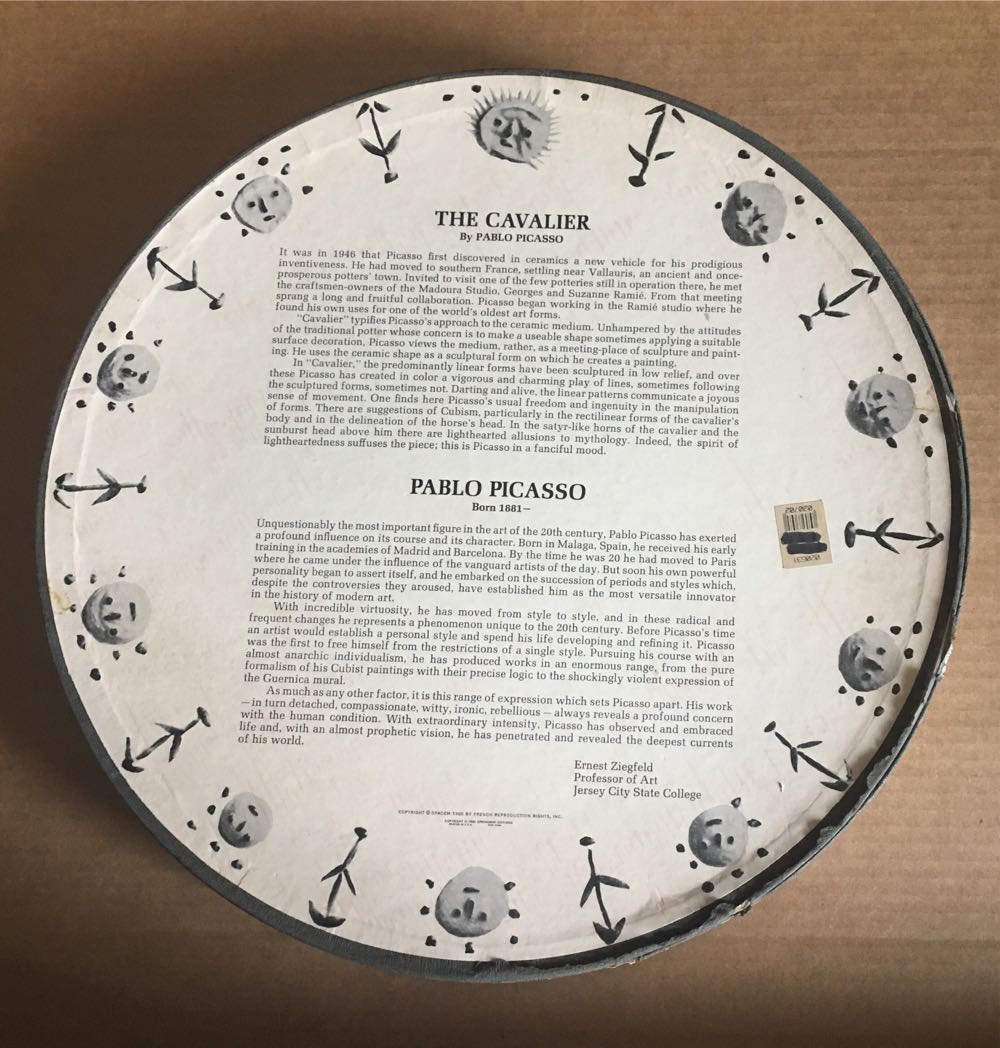 Cavalier, The - Pablo Picasso - Springbok puzzle collectible - Main Image 2