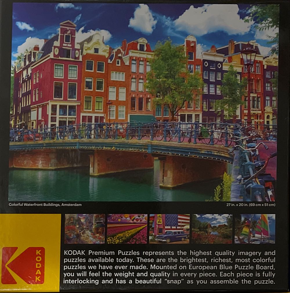 Colorful Waterfront Buildings, Amsterdam - Cra-Z-Art puzzle collectible [Barcode 4895145420068] - Main Image 2