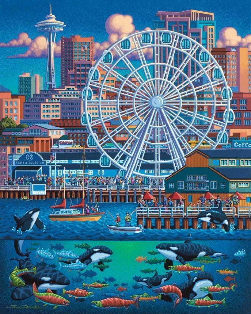 Seattle Great Wheel (v) 🧩 - Dowdle puzzle collectible [Barcode 671095203296] - Main Image 2