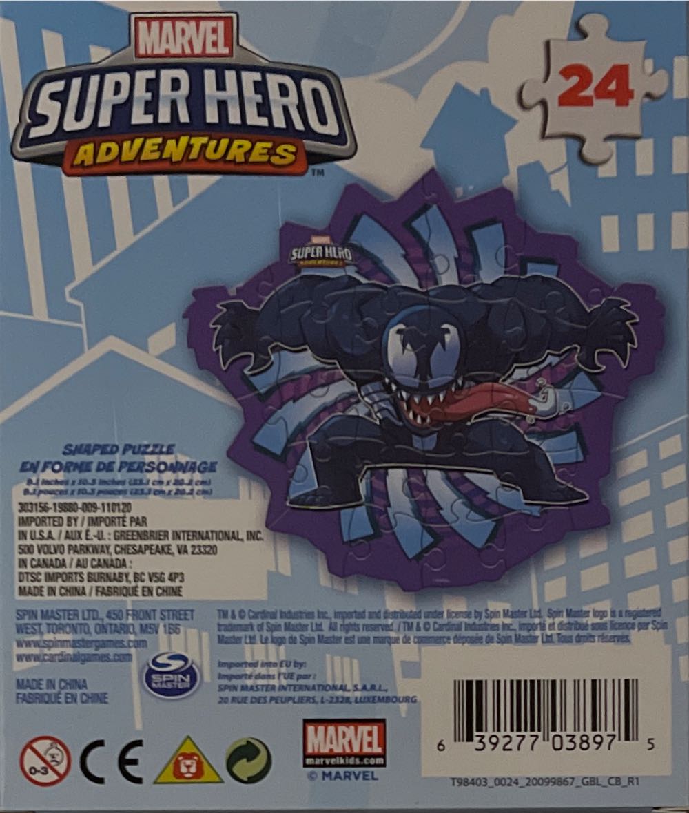 Marvel: Venom - Spin Master puzzle collectible [Barcode 639277038975] - Main Image 2
