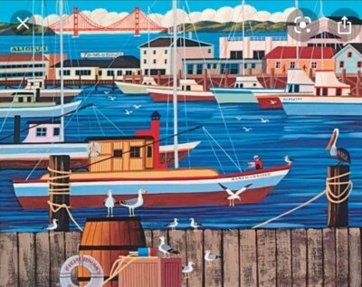 Fisherman’s Wharf (UV)🧩 - Mega Puzzles puzzle collectible [Barcode 072348092009] - Main Image 2