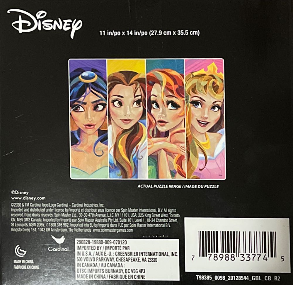 Cardinal: Disney Princess - Cardinal puzzle collectible [Barcode 778988337745] - Main Image 2