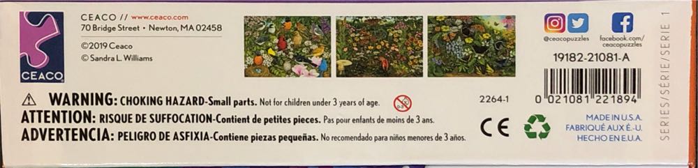 Garden Birds - Ceaco puzzle collectible [Barcode 021081221894] - Main Image 2